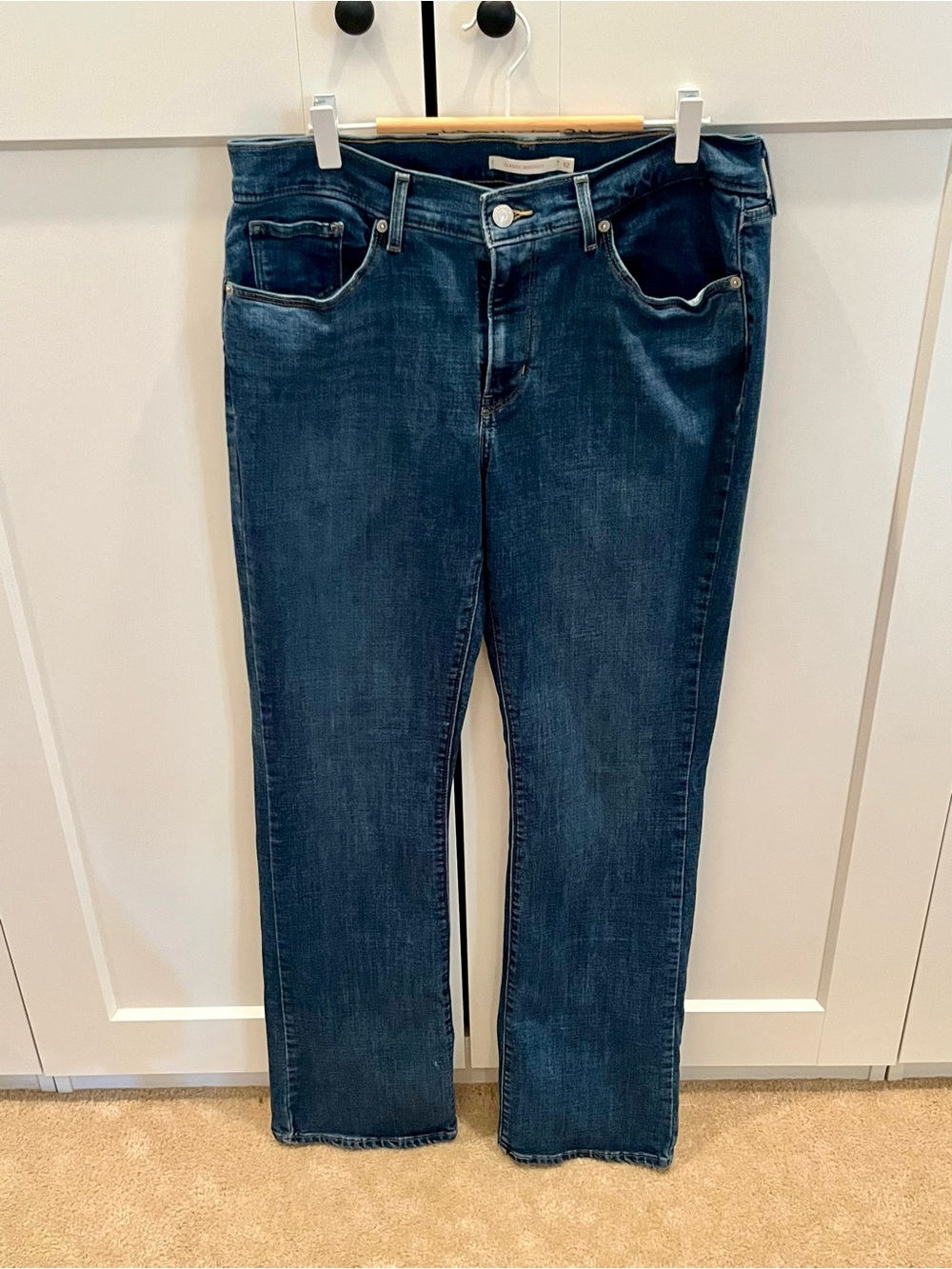 Levi's Women's Indigo Classic Bootcut Five Pocket Jeans Fall Denim Classic Sz 12
